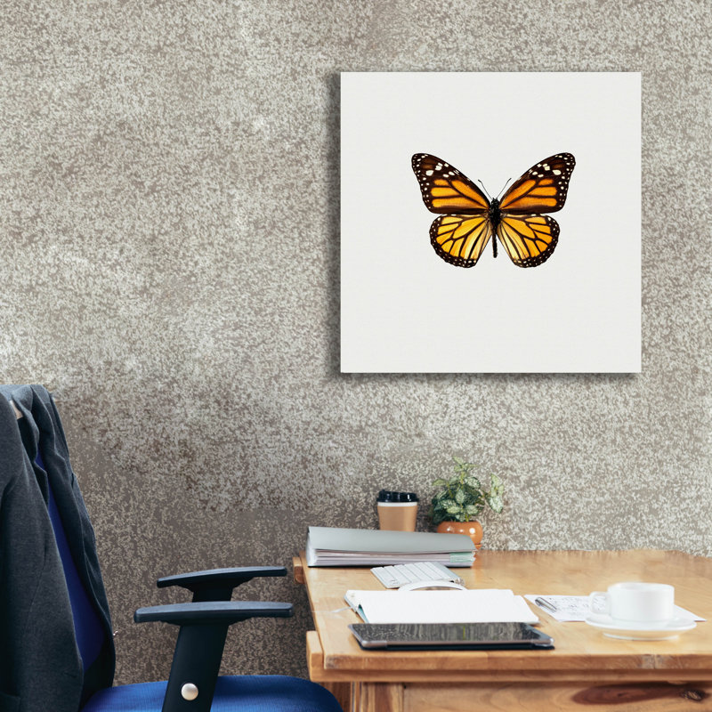 «Papillon jaune 1» par PhotoINC Studio, H 26 po x l 26 po x P 1,5 po
