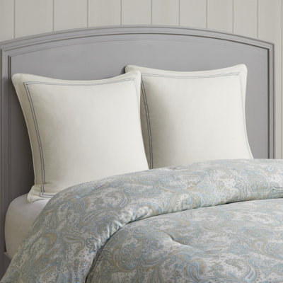 Taie décorative carrée 100% coton 26 po x 26 po Chelsea Ivory