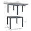 Table de salle à manger extensible pour l'extérieur