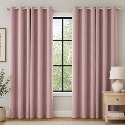 Sheridan Dual-Side Magnetic Closure 100% Blackout Grommet Curtain Panel