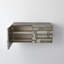 Abstract Block Cabinet-Left-Silver