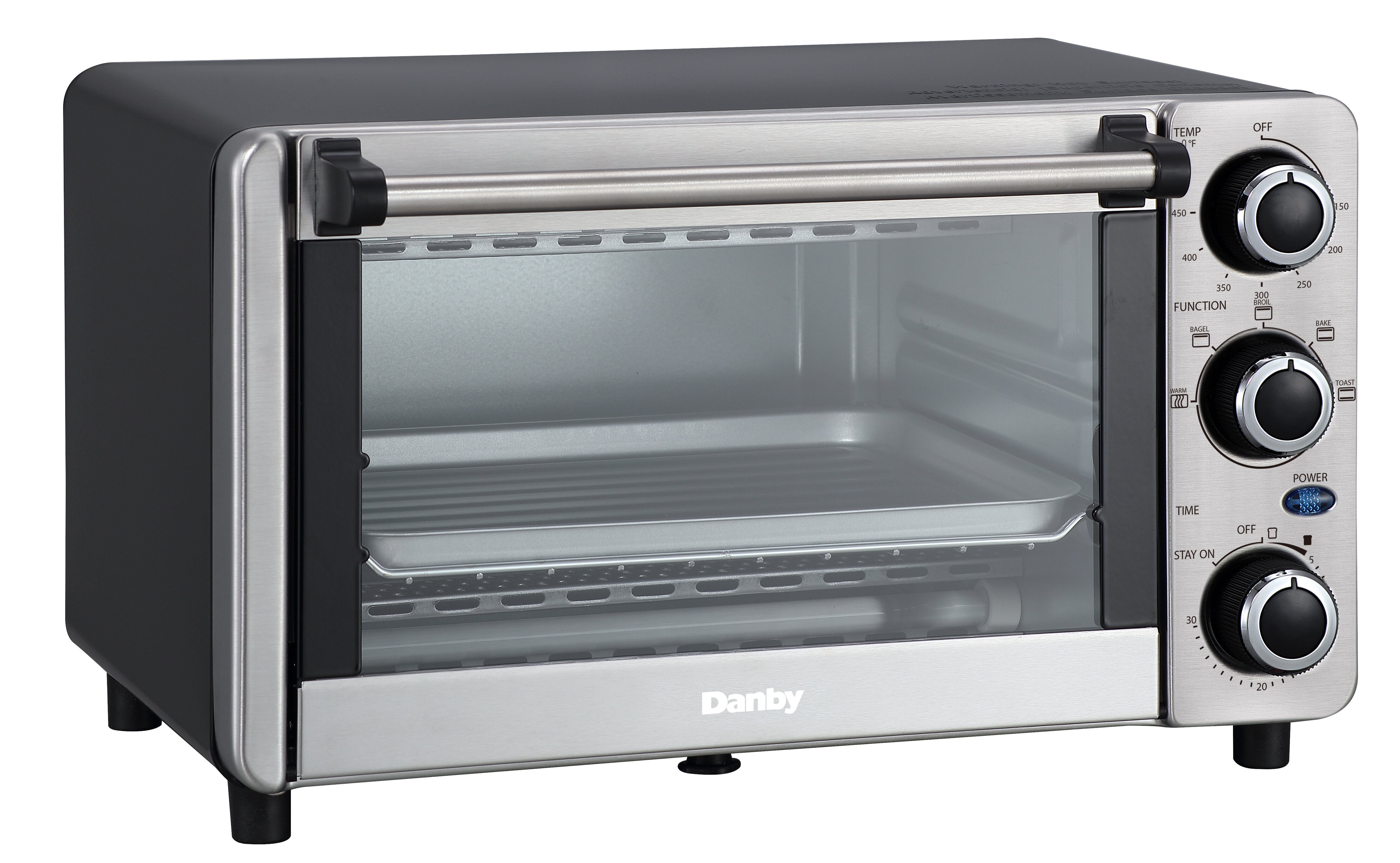 Danby 0.4 cu. ft./12L 4 Slice Countertop Toaster Oven in Stainless Steel -  DBTO0412BBSS