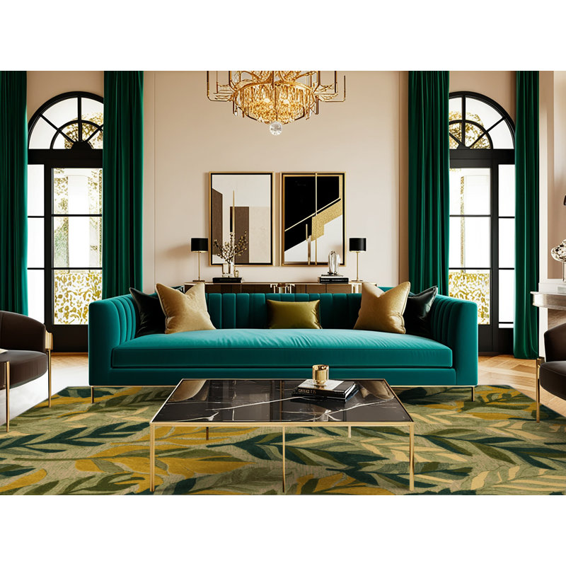  Tapis lavable vert légumes moutarde, Tapis de couloir 2 pi x 5 pi