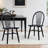 Huggins 20" Wide Farmhouse Style Windsor Back Solid Wood Dining Chairs