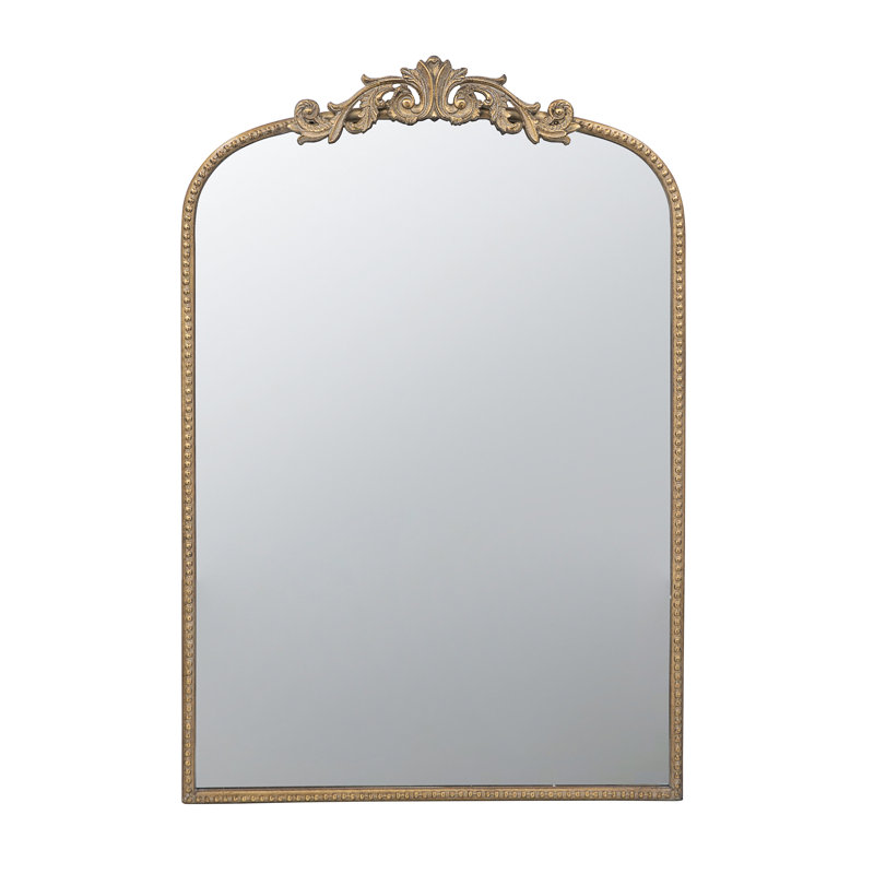 Arch Mirror Baroque, 24" x 42", Gold