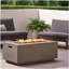 40" outdoor 40,000 BTU rectangular MgO concrete propane fire pit, lid not included-121083898