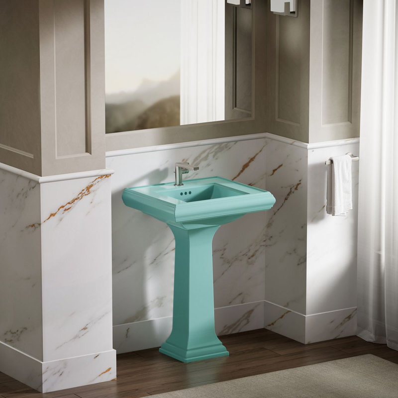 Memoirs® Bathroom Sink Pedestal, Almond