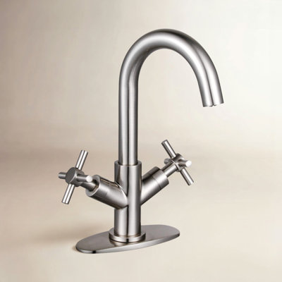 Concord 2-Handle 1-Hole Faucet with Push Drain