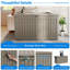 Boîte de rangement verrouillable en résine résistante à l'eau de 57,92 po l 230 gallons (brun clair / gris)-122537284