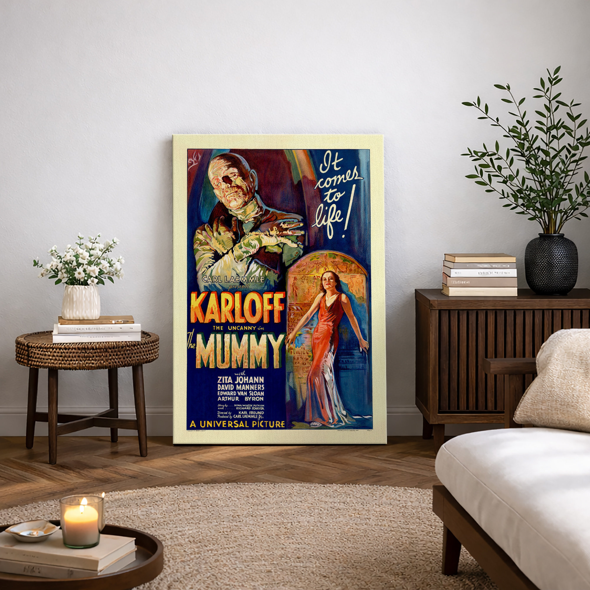 IDEA4WALL The Mummy Classic Horror Movie Poster Artwork, Vintage ...