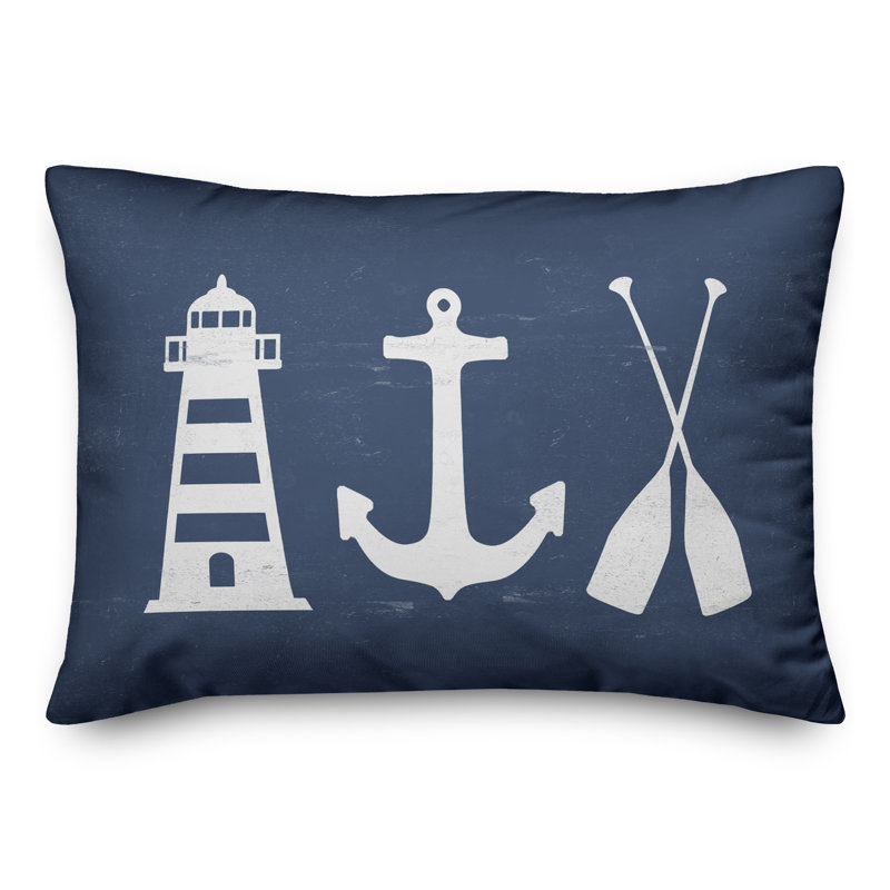 Solid Throw Pillow, Navy