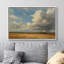«Wide Open Field and Cloudy Sky Landscape Wall Decor», reproduction d'art sur toile encadrée-1789658294-1789658293