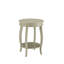 Table d'appoint au fini blanc antique-2081435633