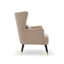 77Cm Wide Plush Velvet Modern Wingback Chair and Ottoman-1281189397-1281189398