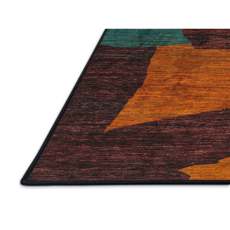 Angellia Abstract Indoor Rug, Rectangle 5' x 8'