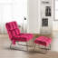 Fauteuil d'appoint avec repose-pieds en métal Endri-862096531-862096559