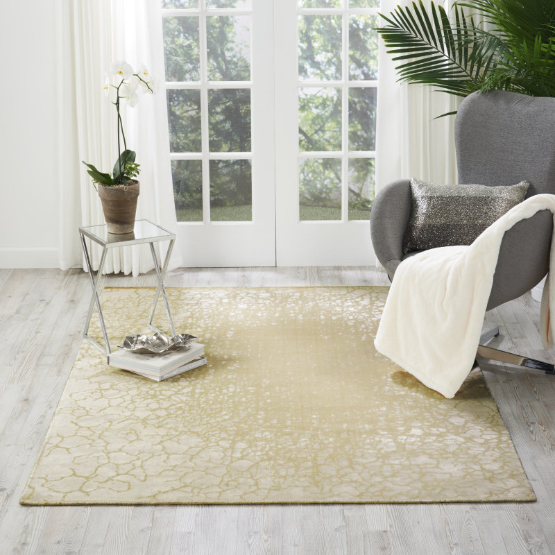 Onderdonk Viscose Abstract Indoor Rug, Rectangle 3'5" x 5'5"