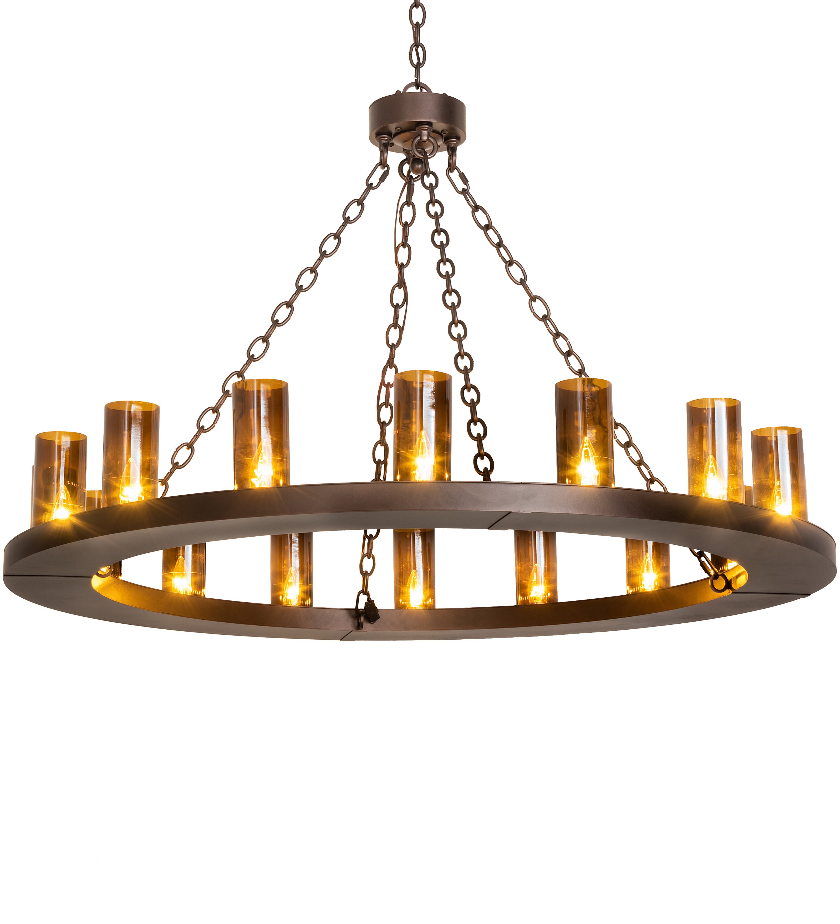 Loon Peak® 16 - Light Candle Style Wagon Wheel Chandelier - Wayfair Canada