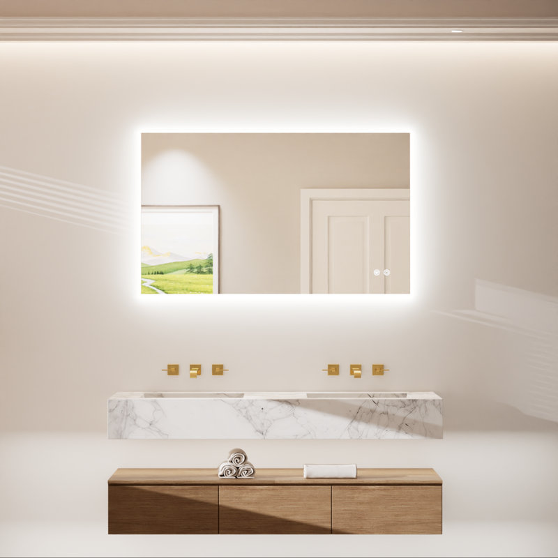 Armadale Backlit LED Anti-Fog Bathroom Mirror, 24" x 40"