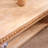 Modern Wood Coffee Table With Beaded Trim-1627526563