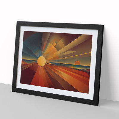 Abstract Sunset Sun Vol.5 - Single Picture Frame Print