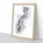 Road Through a Winter Forest - Picture Frame Graphic Art Print-56864029-56864032