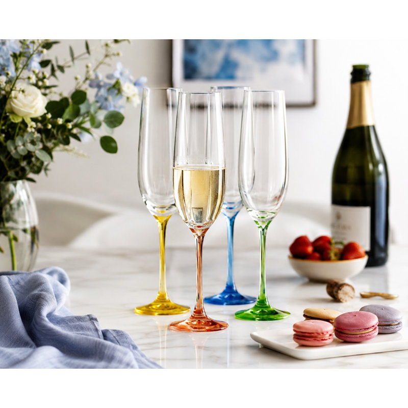 Ensemble de 6 pièces 7 oz Ociuso Ensemble de flûtes en cristal