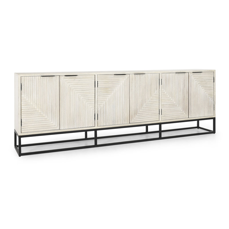 Flint 108'' W Solid Wood Credenza