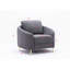 Chaise rembourrée en lin et chaise de salon