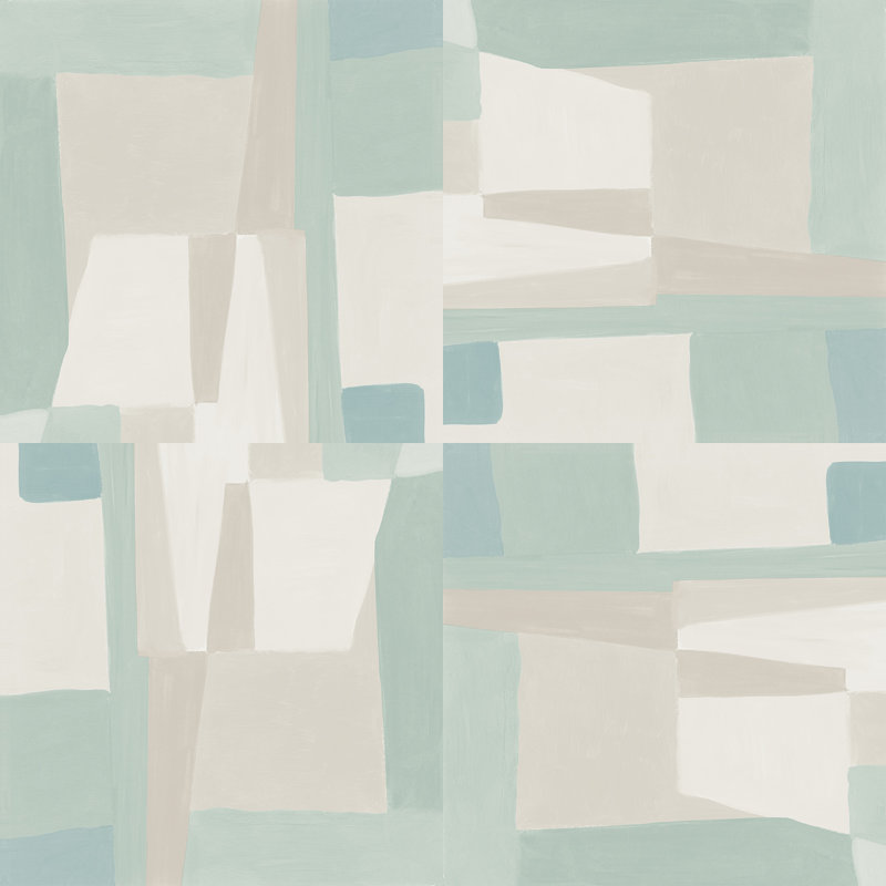 10m X 60cm Gazelle Wallpaper Roll, Green/Beige