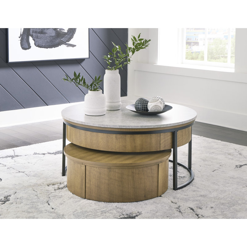 Ensemble de 2 tables basses gigognes Fridley