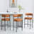 28" Boucle Upholstered Metal Counter Stool-992528422-992528420