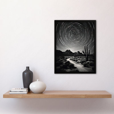 Moon And Star - Single Picture Frame Print