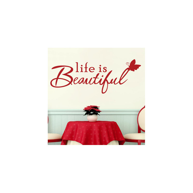 Wall Decal, Large, Dark Red