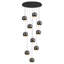 Luminaire suspendu sphérique moderne à hauteur réglable de 110 po 2700k-6000k