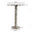 Silver Raw Finish Aluminium Side Table-1385398740