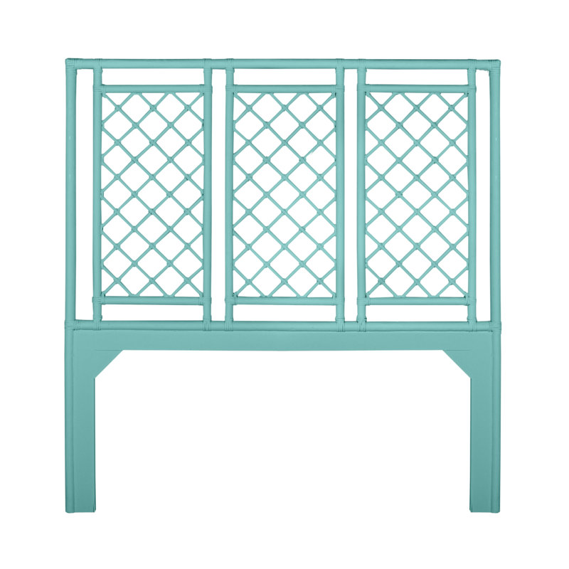 X And Diamond Headboard, Turquoise, Queen