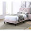 Lit avec tête de lit ajustable 1 pièce, meubles de chambre en velours pour chambre d'enfant-136156135-136156154