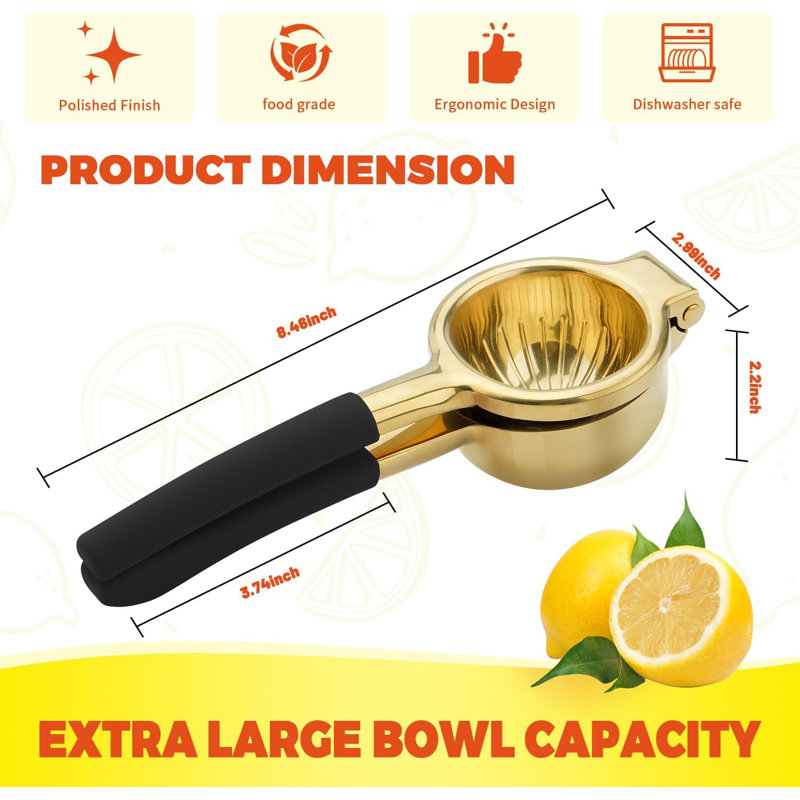 Centrifugeuse à citron en acier inoxydable