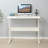 Adjustable Glass Top Metal Base Writing Desk-109974874