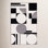 Felipe Gray Black White Hand-Woven Geometric Rug