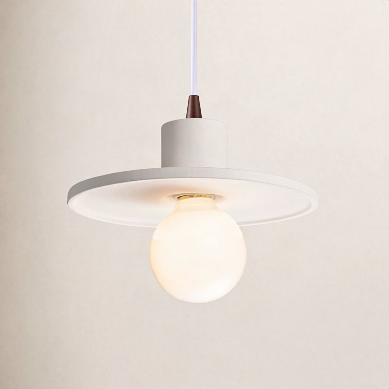 Luminaire suspendu simple Leni, Bisque, Bronze foncé
