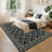 Modern Area Rug Floral Area Rug Low Pile,Washable,mark Resistant,Soft & Thin Carpet for Living Room,Bedroom,or Office Easy to Clean-261118422-261118423