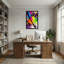 «Fashion Colorful Paint Splatter Graffiti Art», reproduction sur toile-270136595