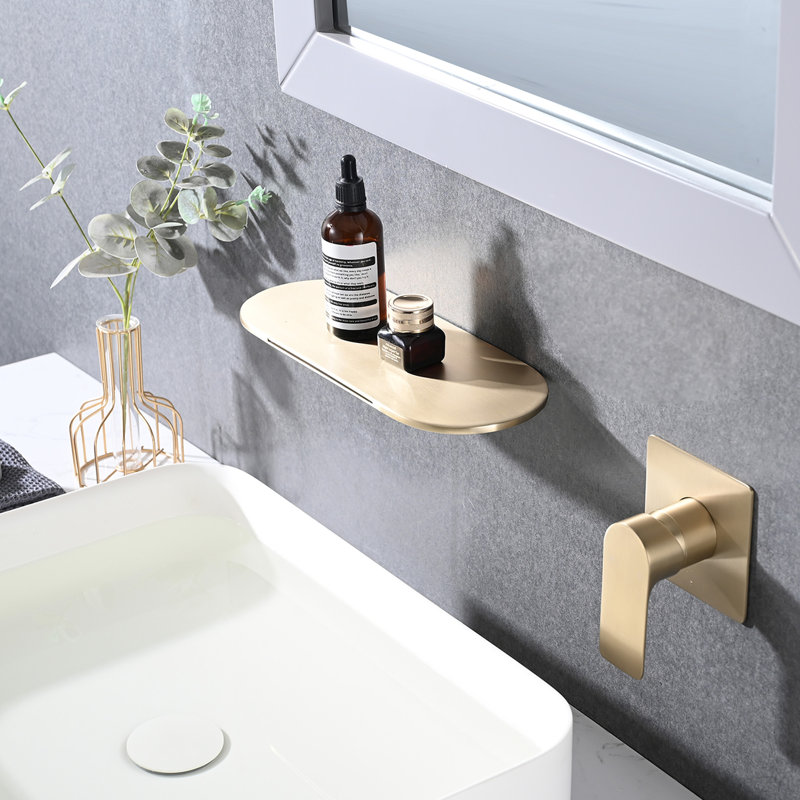 Robinet de baignoire mural à poignée simple avec robinet de lavabo de salle de bain moderne