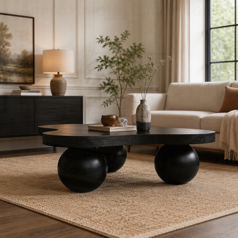Table basse Cool Funky Unique Modern, Noir