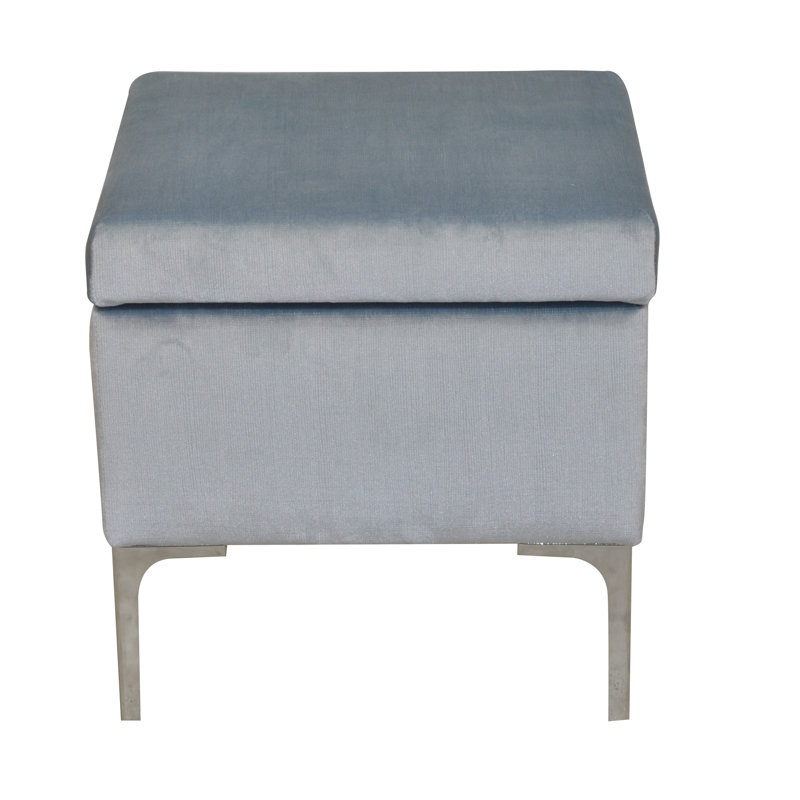 Luxe Accent Stool, Blue