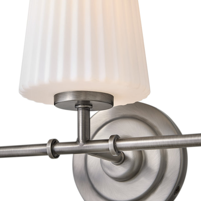 Hinkley Mckenna Medium Three Light Vanity, Nickel
