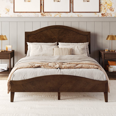 Adrian Adjustable Height Solid Wood Platform Bed