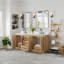 Meuble-lavabo double Eris 60 avec comptoir